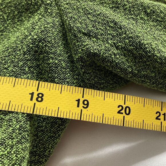 Vintage Clio Pistachio Green Jacket Size 4 Textured Blazer Faux Fur Collar Glam - Picture 10 of 11